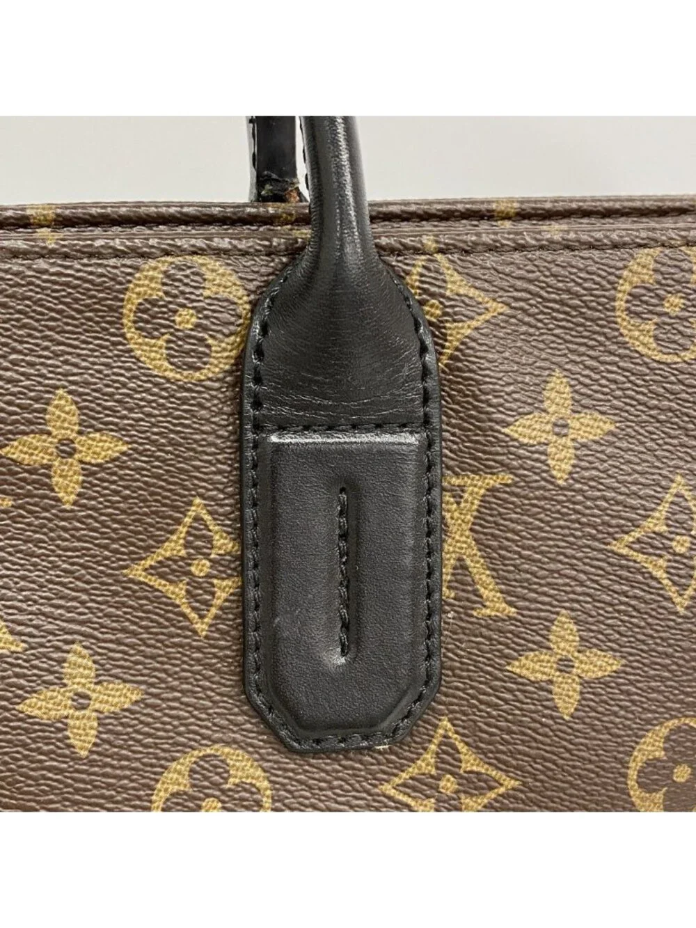 Louis Vuitton Business Bag Monogram Macassar Brown Black